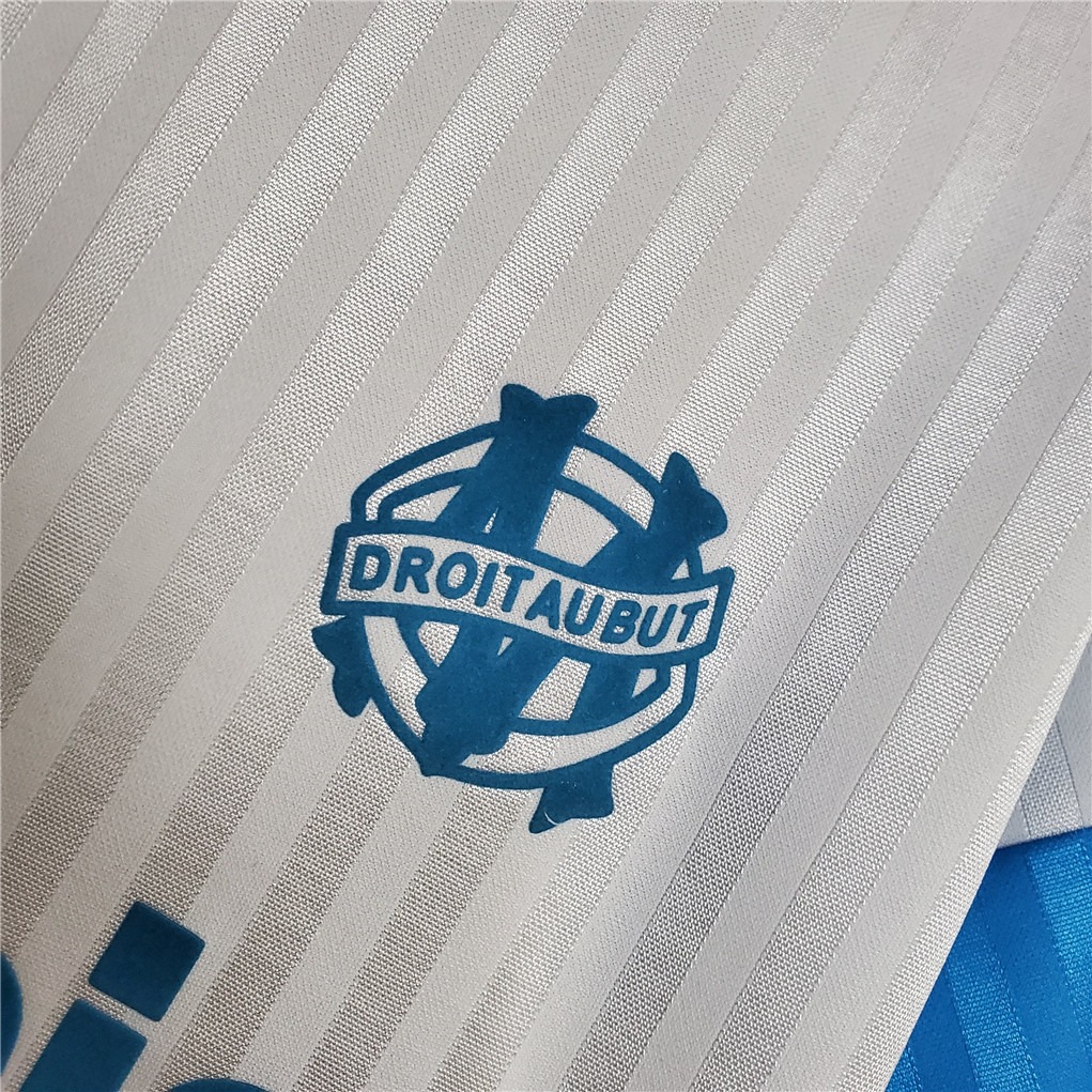 Marseille Retro Soccer Jersey Home Custom Shirt 1989-91 - ujerseystore