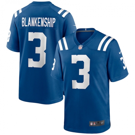 Men's Indianapolis Colts #3 Rodrigo Blankenship Nike Royal Game Jersey.webp - Ujersey