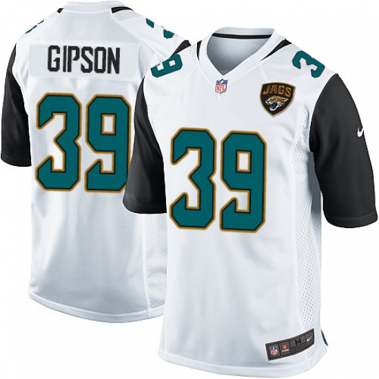 Men's Nike Jacksonville Jaguars #39 Tashaun Gipson Game White NFL Jersey - Ujersey