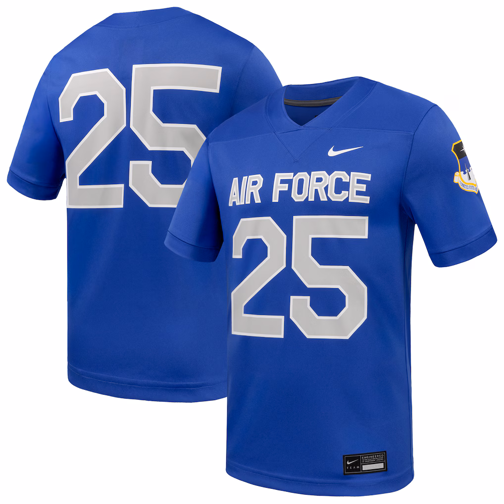 Men's Nike #25 Royal Air Force Falcons Game Football Jersey - Ujersey NHL