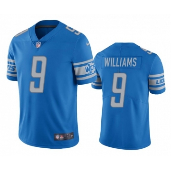 Men's Detroit Lions #9 Jameson Williams Blue Vapor Untouchable Limited Stitched Jersey - Ujersey
