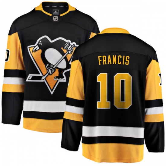Youth Pittsburgh Penguins #10 Ron Francis Fanatics Branded Black Home Breakaway NHL Jersey - Ujersey