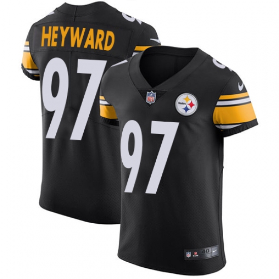 Men's Nike Pittsburgh Steelers #97 Cameron Heyward Black Team Color Vapor Untouchable Elite Player NFL Jersey - Ujersey