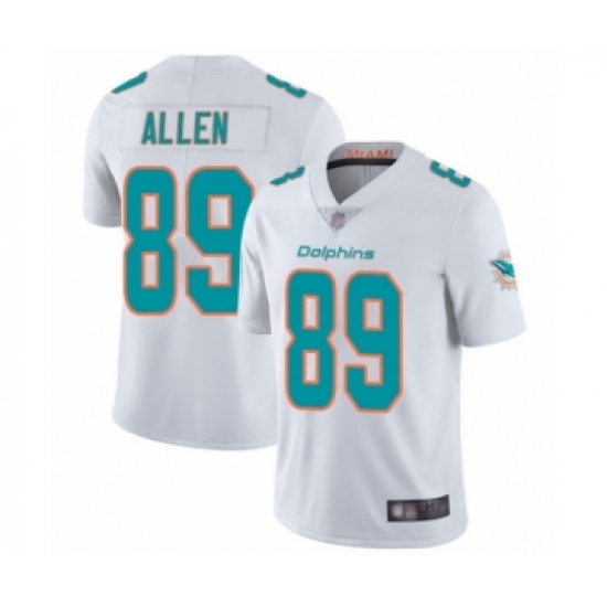 Youth Miami Dolphins #89 Dwayne Allen White Vapor Untouchable Limited Player Football Jersey - Ujersey