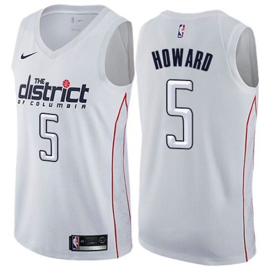 Women's Nike Washington Wizards #5 Juwan Howard Swingman White NBA Jersey - City Edition - Ujersey