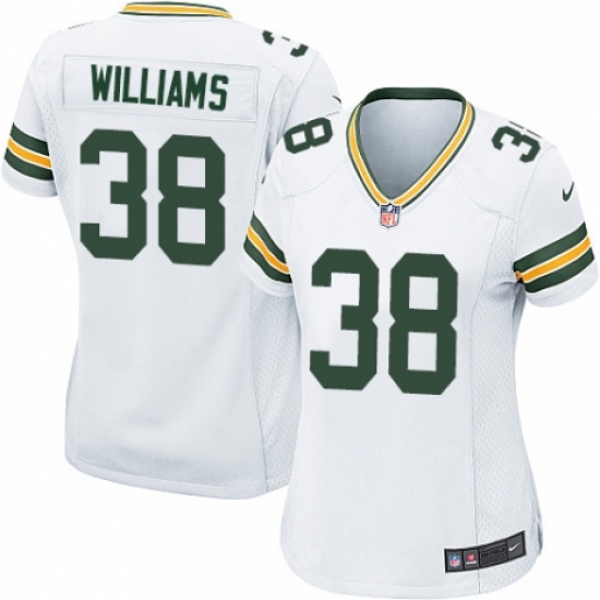 Women's Nike Green Bay Packers #38 Tramon Williams Game White NFL Jersey - Ujersey