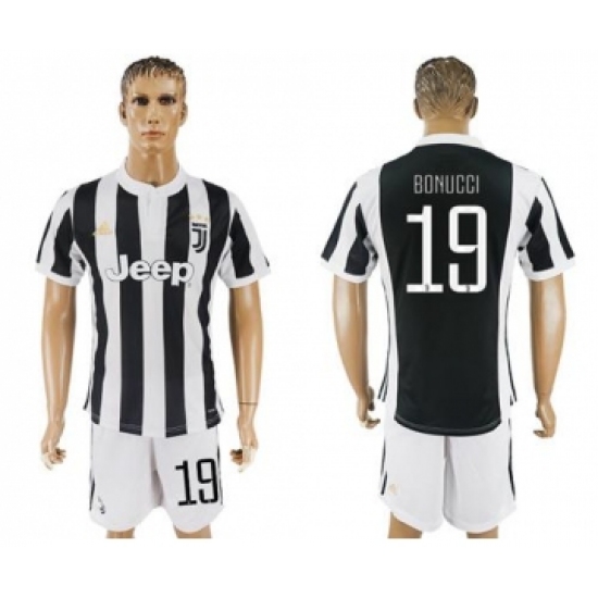 Juventus #19 Bonucci Home Soccer Club Jersey