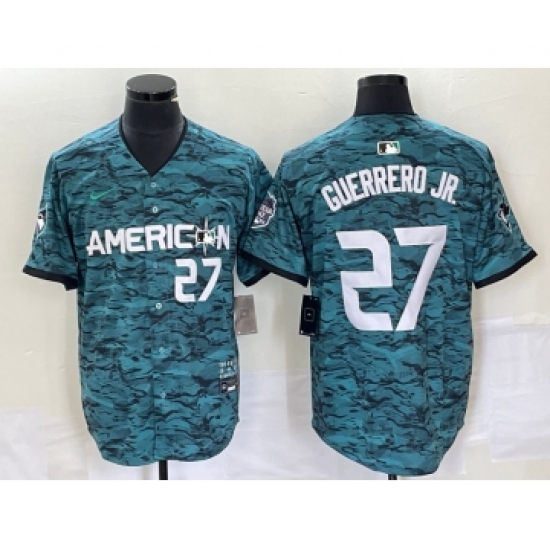 Men's Nike Toronto Blue Jays #27 Vladimir Guerrero Jr Teal 2023 All Star Cool Base Stitched Jersey - Ujersey