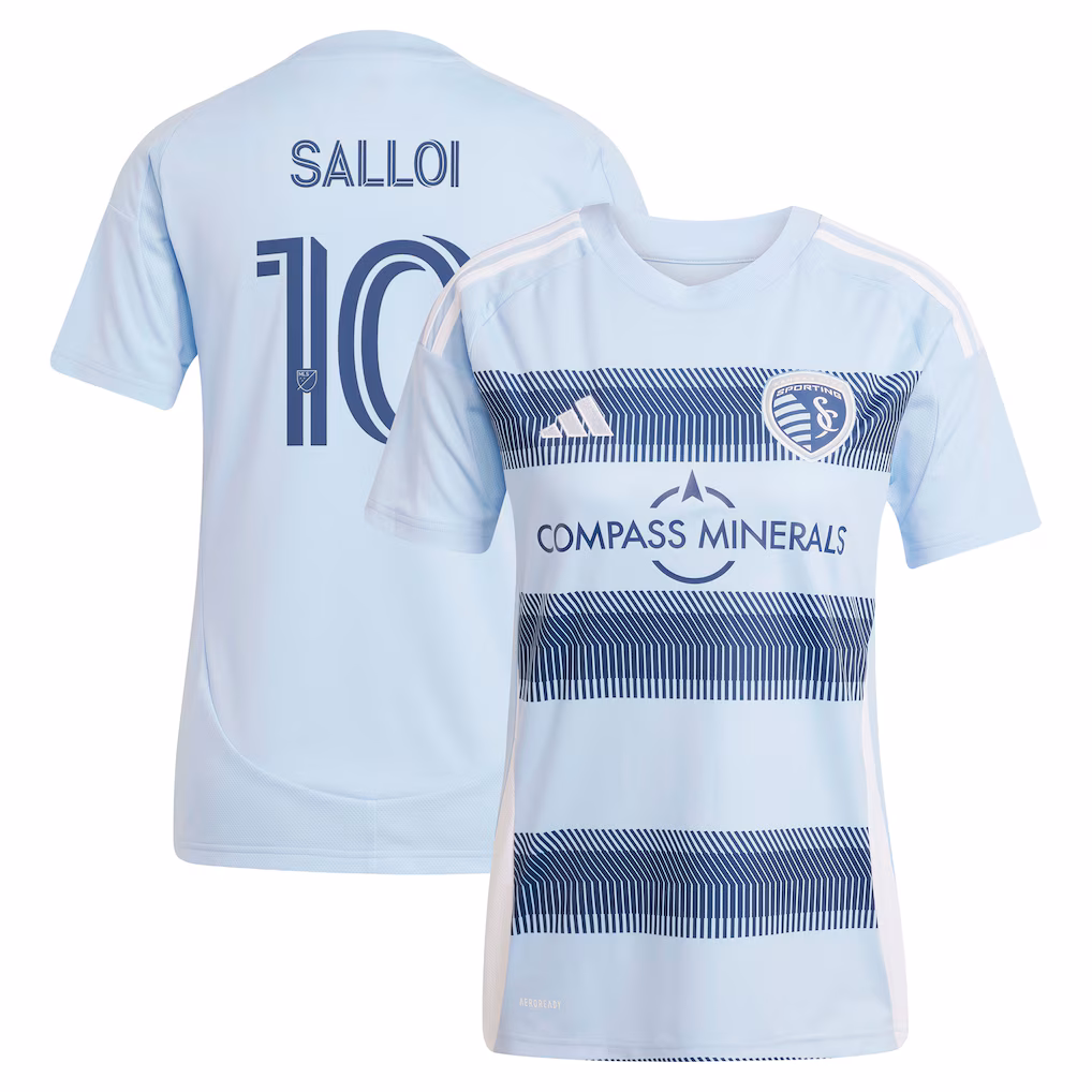 Women's Sporting Kansas City Daniel Salloi adidas Light Blue 2025 One KC Replica Player Jersey