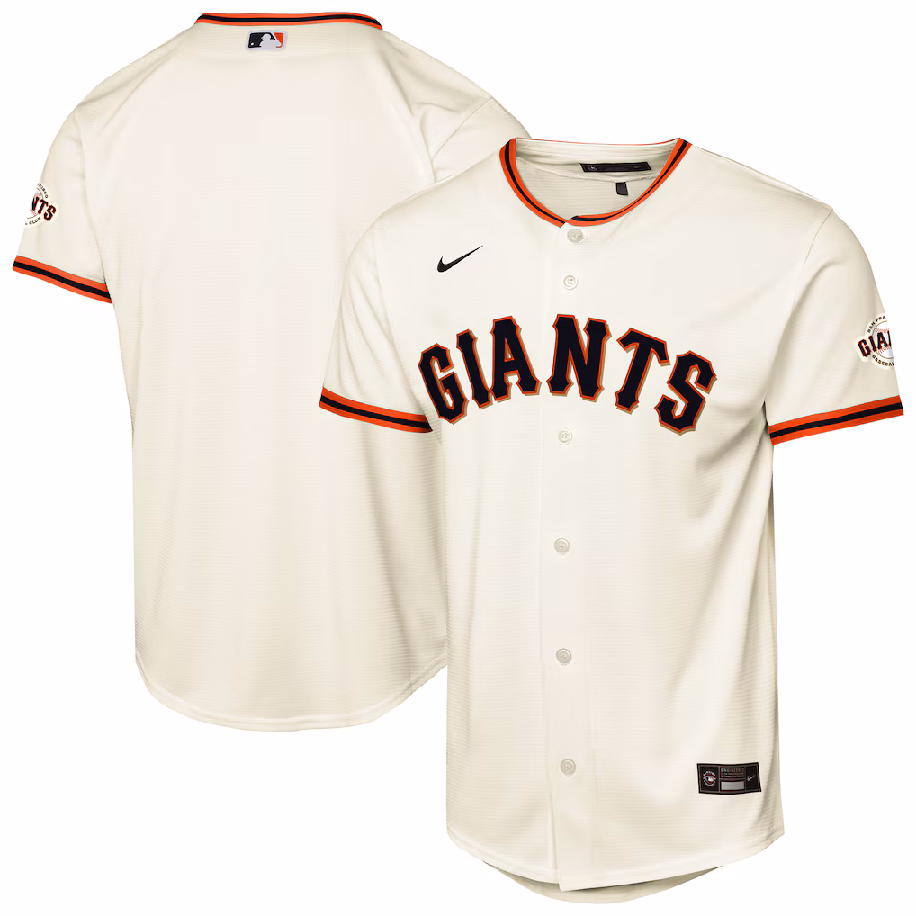 Youth San Francisco Giants Nike Cream Home Stadium Jersey - ujerseystore