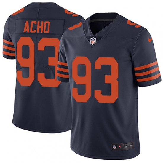 Youth Nike Chicago Bears #93 Sam Acho Navy Blue Alternate Vapor Untouchable Limited Player NFL Jersey - Ujersey