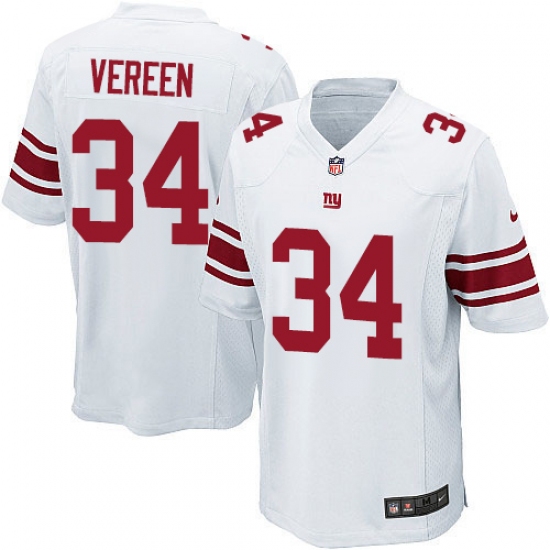Men's Nike New York Giants #34 Shane Vereen Game White NFL Jersey - Ujersey