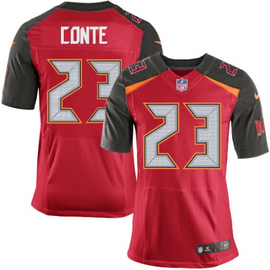 Men's Nike Tampa Bay Buccaneers #23 Chris Conte Elite Red Team Color NFL Jersey - Ujersey