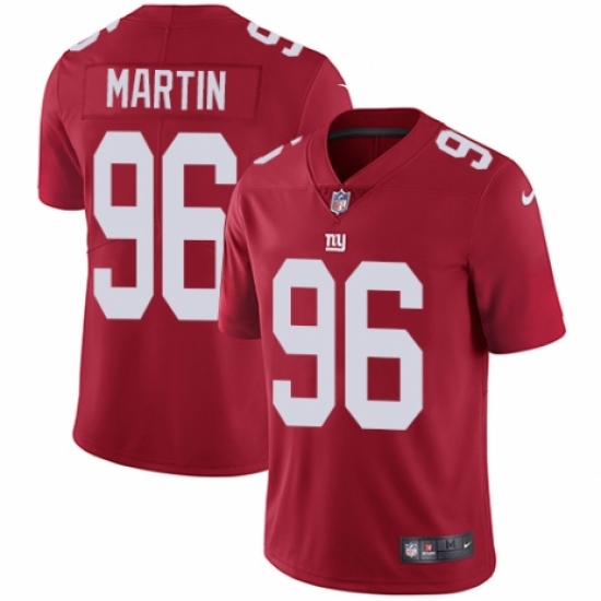 Men's Nike New York Giants #96 Kareem Martin Red Alternate Vapor Untouchable Limited Player NFL Jersey - Ujersey