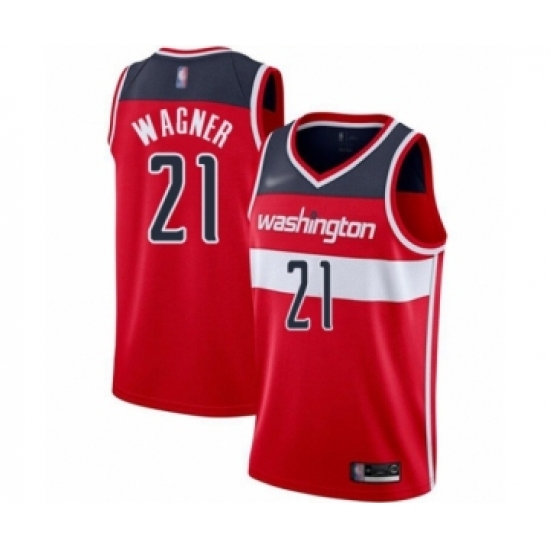Women's Washington Wizards #21 Moritz Wagner Swingman Red Basketball Jersey - Icon Edition - Ujersey