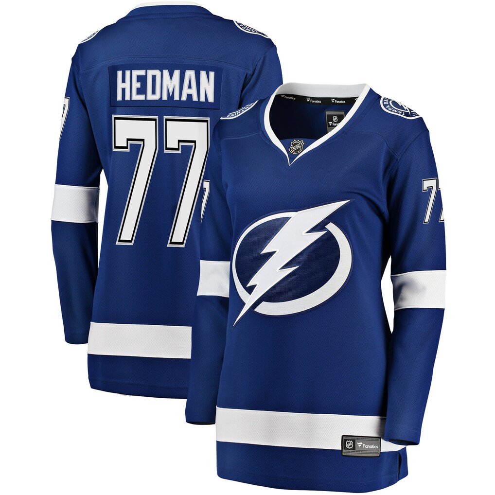 Women's Tampa Bay Lightning Victor Hedman Fanatics Blue Home Breakaway Jersey