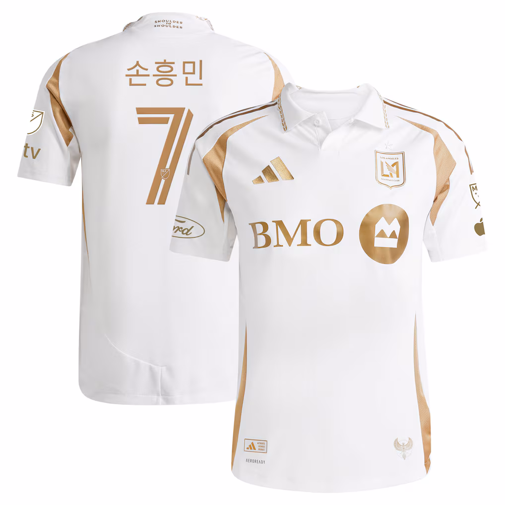 Men's LAFC Son Heung-Min adidas White 2025 Secondary On-Field Authentic Jersey - Ujersey NHL