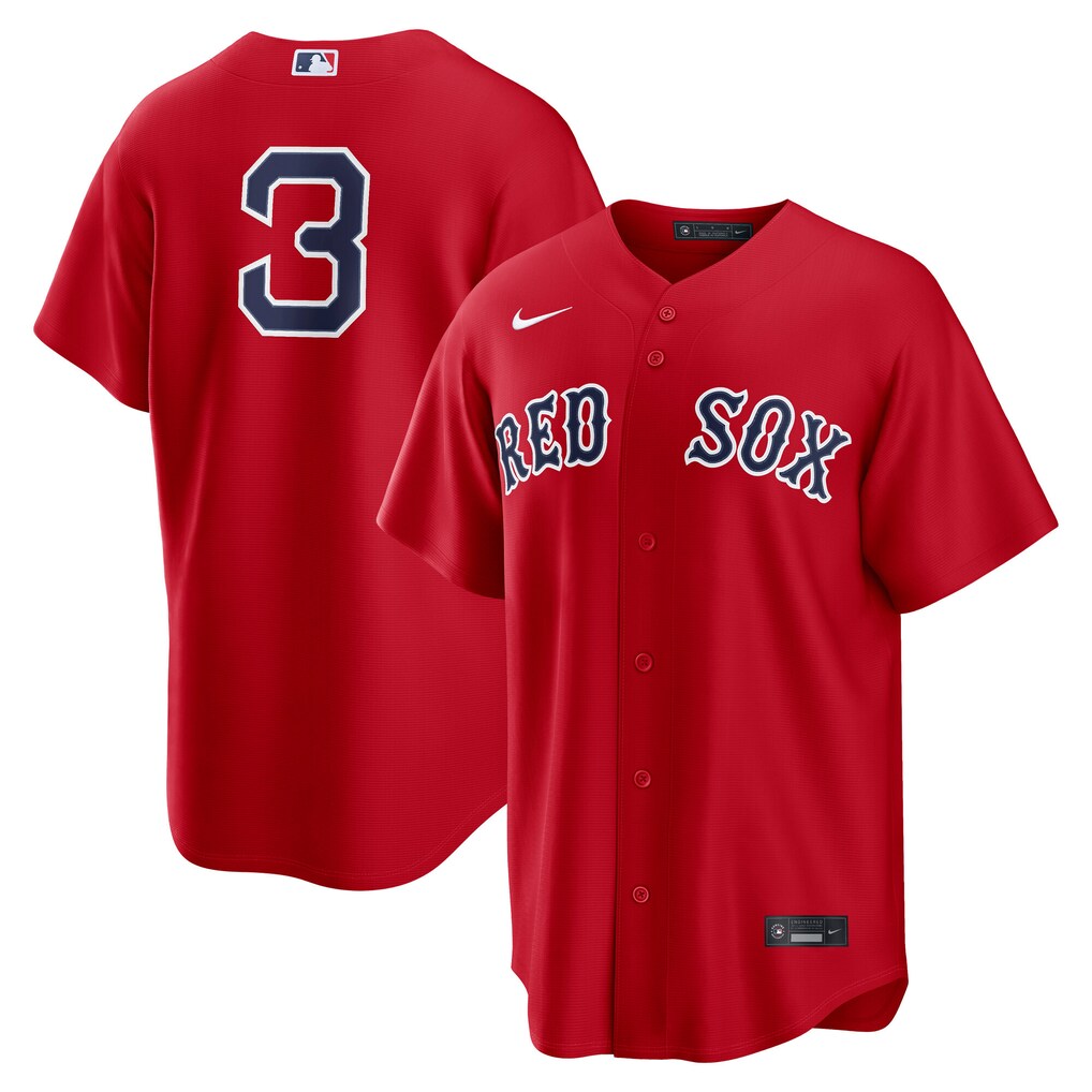 Men's Boston Red Sox Ceddanne Rafaela Nike Red Alternate Replica Jersey - Ujersey