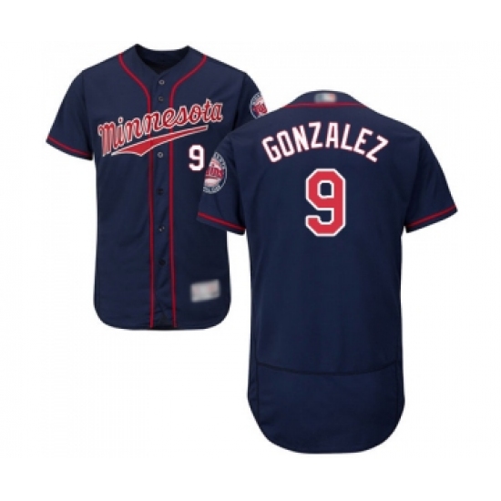 Men's Minnesota Twins #9 Marwin Gonzalez Navy Blue Alternate Flex Base Authentic Collection Baseball Jersey - Ujersey