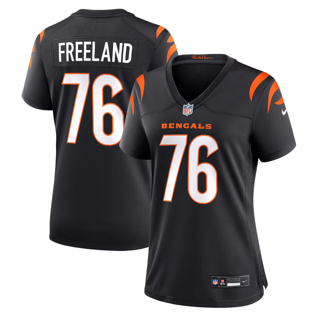 Women's Cincinnati Bengals Blake Freeland Nike Black Team Game Jersey - Ujersey