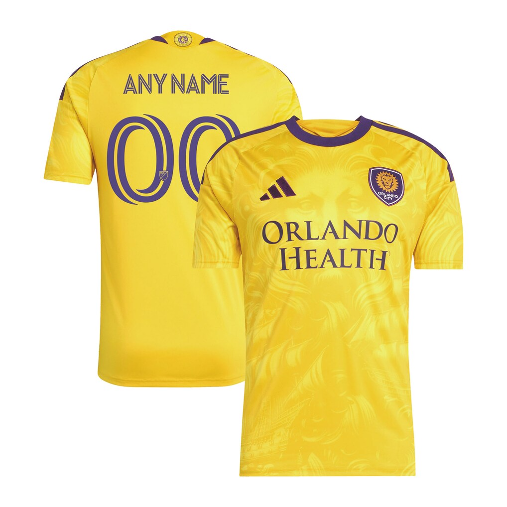 Men's Orlando City SC adidas Yellow 2026 2026 Sunken Treasure Kit Replica Custom Jersey - Ujersey