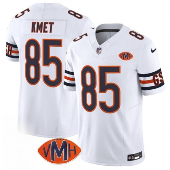 Men's Chicago Bears #85 Cole Kmet White 2025 F.U.S.E. With VMH Vapor Untouchable Limited Football Stitched Jersey - Ujersey