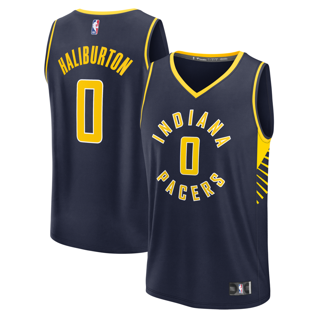 Youth Indiana Pacers Tyrese Haliburton Fanatics Navy Fast Break Replica Player Jersey - SUjersey01
