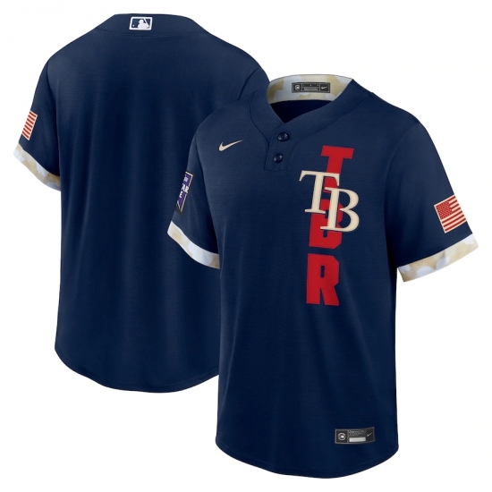 Men's Tampa Bay Rays Blank Nike Navy 2021 MLB All-Star Game Replica Jersey - Ujersey
