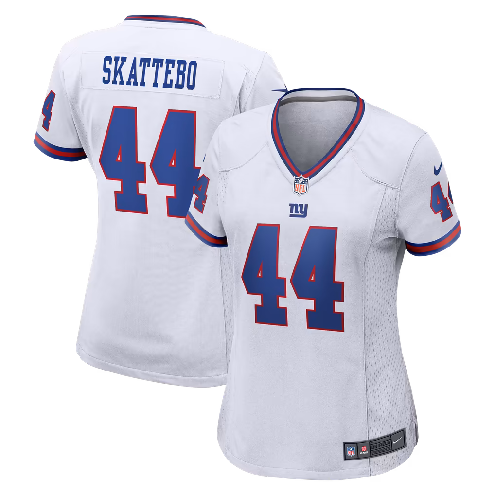 Women's New York Giants Cam Skattebo Nike White Alternate Vintage White Game Jersey