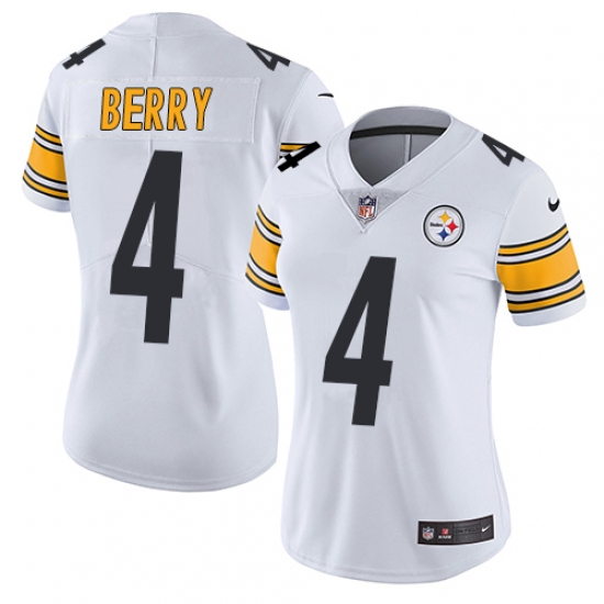 Women's Nike Pittsburgh Steelers #4 Jordan Berry Elite White NFL Jersey - Ujersey