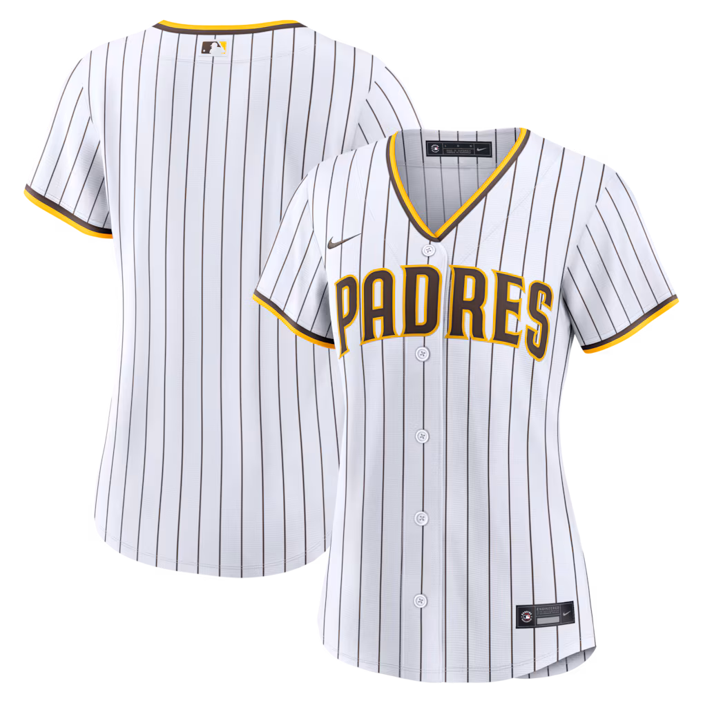 Women's San Diego Padres Nike White Home Replica Jersey - SUjersey01