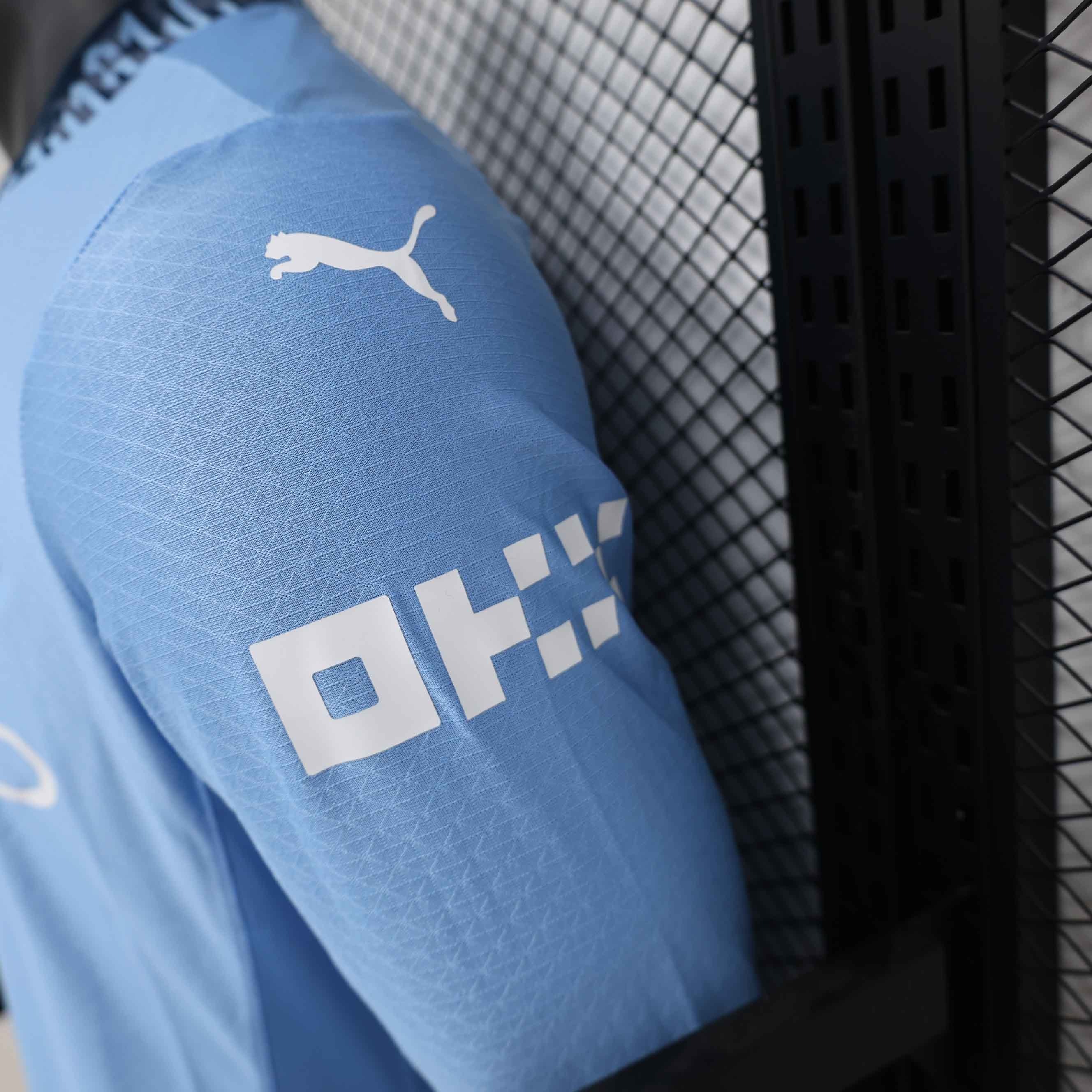 Manchester City Home Long Sleeve Football Jersey Shirt 2024/25 - Ujersey NHL
