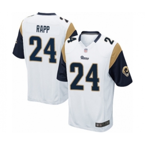Men's Los Angeles Rams #24 Taylor Rapp Game White Football Jersey - Ujersey