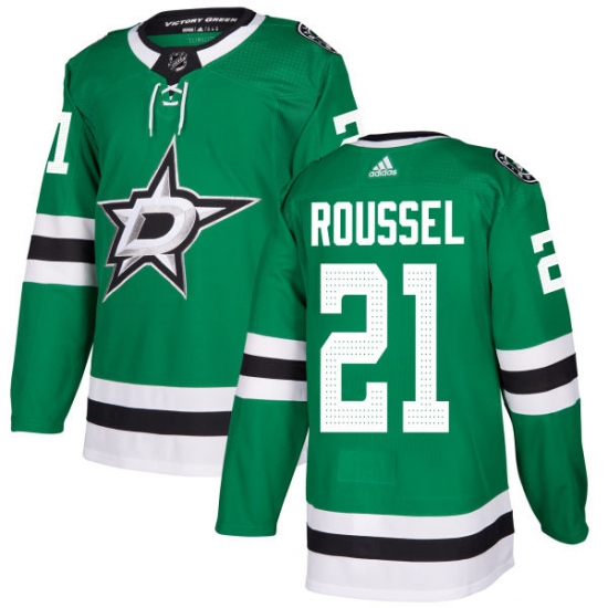 Youth Adidas Dallas Stars #21 Antoine Roussel Authentic Green Home NHL Jersey - Ujersey