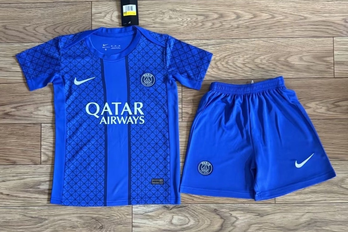 PSG Soccer Jersey Pre-Match Kids Kit Jersey+Shorts 2025/26 - U-jersey
