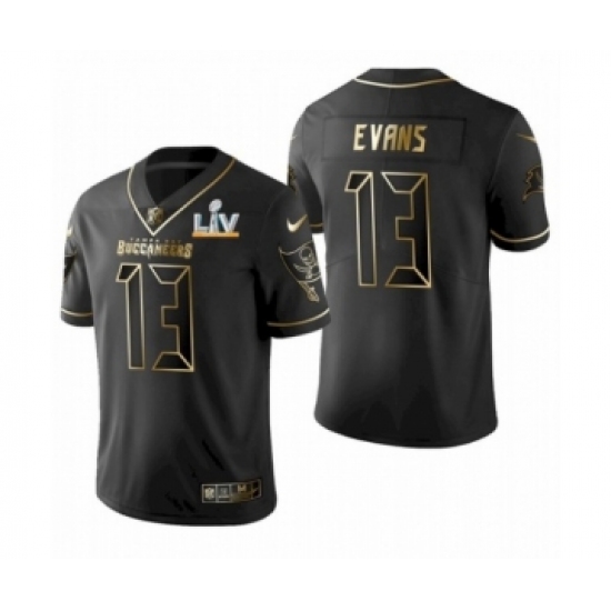 Youth Tampa Bay Buccaneers #13  Mike Evans Black Golden Super Bowl LV Jersey - Ujersey