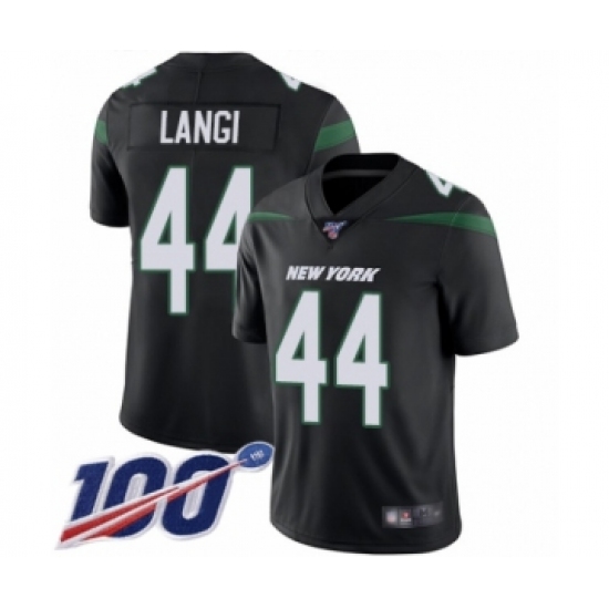 Men's New York Jets #44 Harvey Langi Limited Green Rush Vapor Untouchable Football Jersey - Ujersey