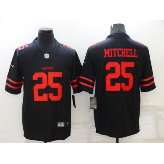 Men's San Francisco 49ers #25 Elijah Mitchell Black Nike Scarlet Player Limited Jersey - Ujersey