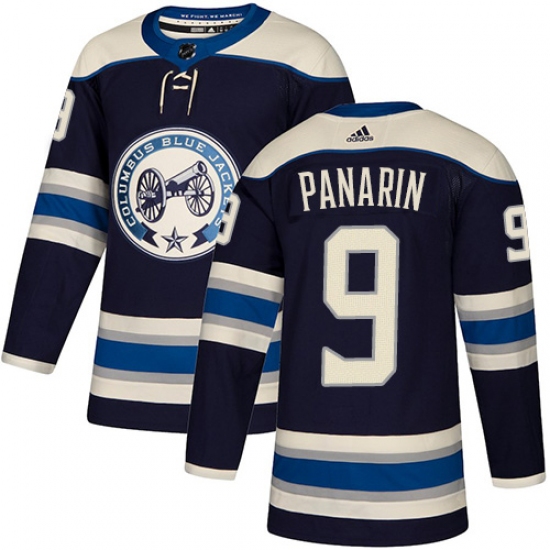 Youth Adidas Columbus Blue Jackets #9 Artemi Panarin Authentic Navy Blue Alternate NHL Jersey - Ujersey