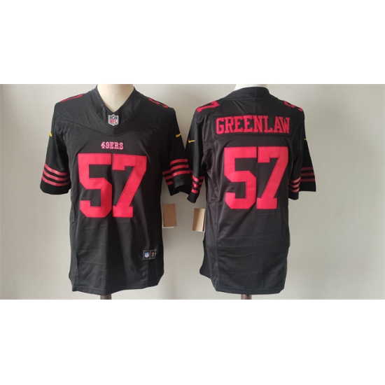 Men's San Francisco 49ers #57 Dre Greenlaw Black 2024 F.U.S.E. Vapor Untouchable Limited Stitched Football Jersey - Ujersey