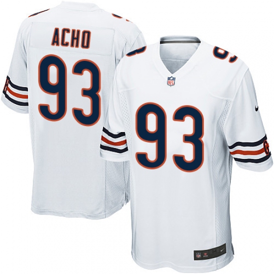 Men's Nike Chicago Bears #93 Sam Acho Game White NFL Jersey - Ujersey