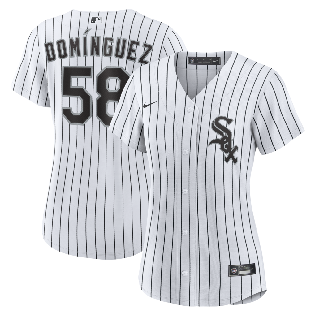 Women's Chicago White Sox Seranthony Domínguez Nike White Home Replica Jersey