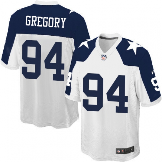 Men's Nike Dallas Cowboys #94 Randy Gregory Game White Throwback Alternate NFL Jersey - Ujersey