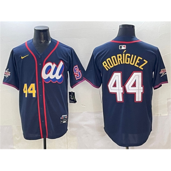 Men's American League #44 Julio Rodríguez Navy 2025 All-Star Edition Limited Stitched Baseball Jersey