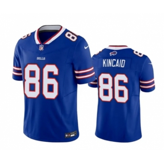 Men's Buffalo Bills #86 Dalton Kincaid Blue 2023 Draft Vapor Untouchable Limited Stitched Football Jersey - Ujersey