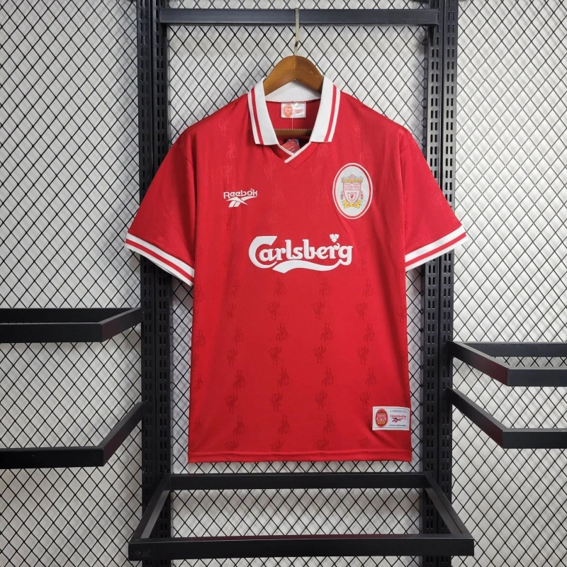 Liverpool Retro Football Jersey Home Custom Shirt 1996/97 - Ujersey NHL