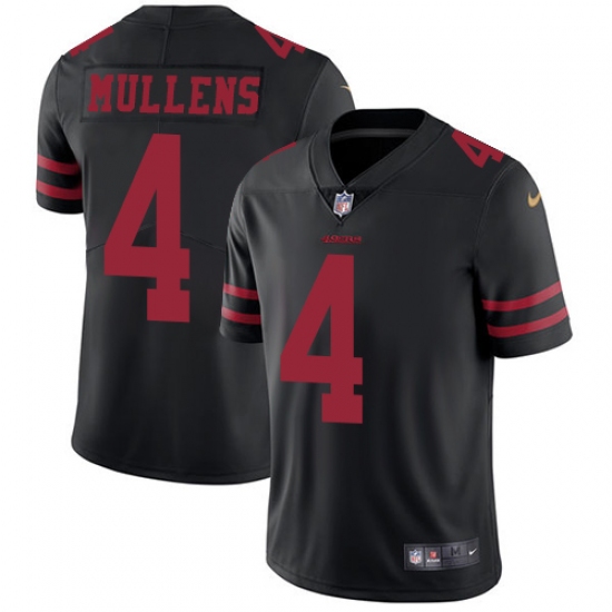 Youth Nike San Francisco 49ers #4 Nick Mullens Black Vapor Untouchable Limited Player NFL Jersey - Ujersey