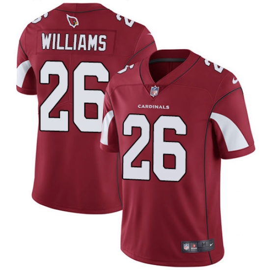 Youth Nike Arizona Cardinals #26 Brandon Williams Red Team Color Vapor Untouchable Limited Player NFL Jersey - Ujersey