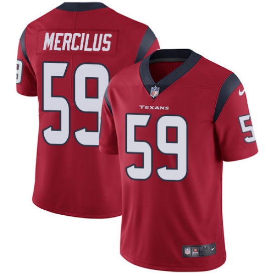 Youth Nike Houston Texans #59 Whitney Mercilus Limited Red Alternate Vapor Untouchable NFL Jersey - Ujersey