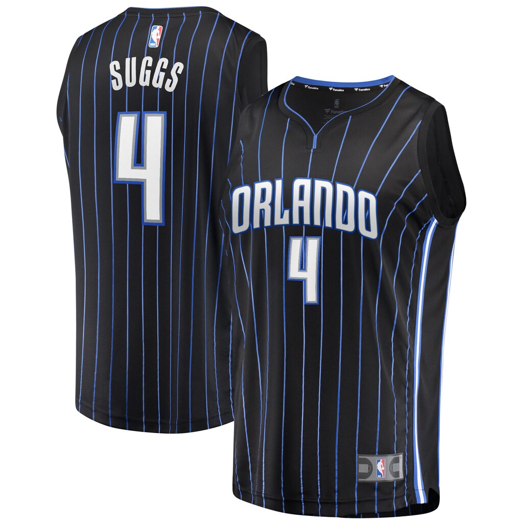Youth Orlando Magic Jalen Suggs Fanatics Black 2021/22 Fast Break Replica Jersey - Icon Edition - ujerseystore